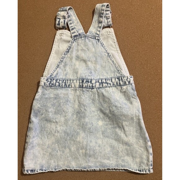 Girls Denim Overall Floral Jumper/Dress Size 4T  Cottagecore, Whimsical - Picture 4 of 16